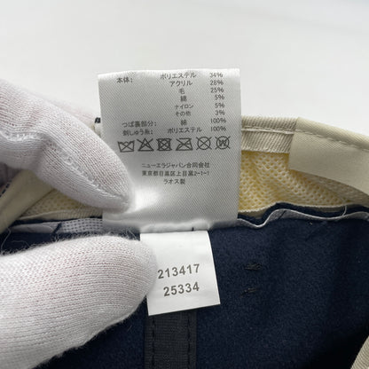 【中古品】【メンズ】 NEW ERA ニューエラ × FEAR OF GOD ESSENTIALS フィアオブゴッド エッセンシャルズ 別注 コラボ 59FIFTY WOOL RETRO CROWN CAP ウール レトロ クラウン キャップ 帽子 185-260805-ko-07-tei カラー：ネイビー 万代Net店