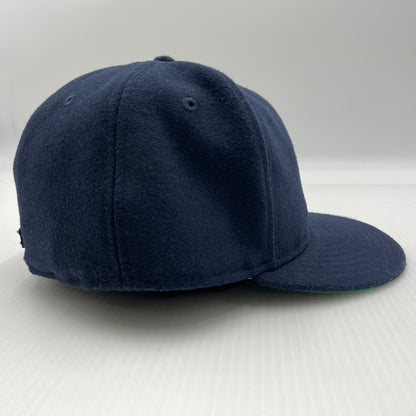 【中古品】【メンズ】 NEW ERA ニューエラ × FEAR OF GOD ESSENTIALS フィアオブゴッド エッセンシャルズ 別注 コラボ 59FIFTY WOOL RETRO CROWN CAP ウール レトロ クラウン キャップ 帽子 185-260805-ko-07-tei カラー：ネイビー 万代Net店