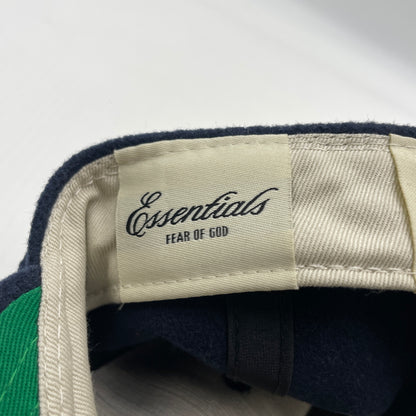 【中古品】【メンズ】 NEW ERA ニューエラ × FEAR OF GOD ESSENTIALS フィアオブゴッド エッセンシャルズ 別注 コラボ 59FIFTY WOOL RETRO CROWN CAP ウール レトロ クラウン キャップ 帽子 185-260805-ko-07-tei カラー：ネイビー 万代Net店