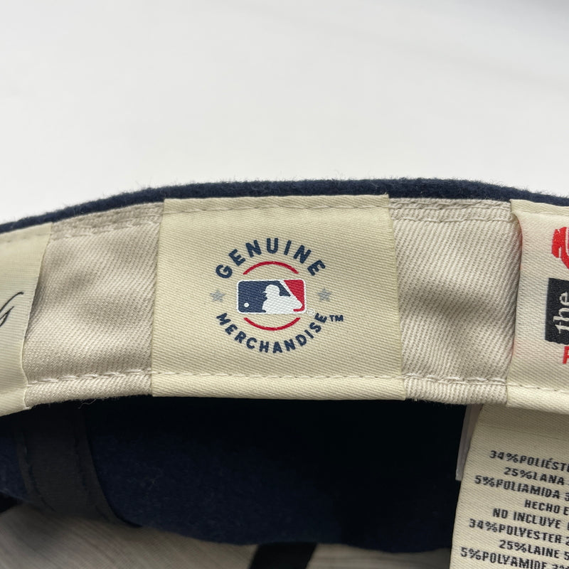 【中古品】【メンズ】 NEW ERA ニューエラ × FEAR OF GOD ESSENTIALS フィアオブゴッド エッセンシャルズ 別注 コラボ 59FIFTY WOOL RETRO CROWN CAP ウール レトロ クラウン キャップ 帽子 185-260805-ko-07-tei カラー：ネイビー 万代Net店