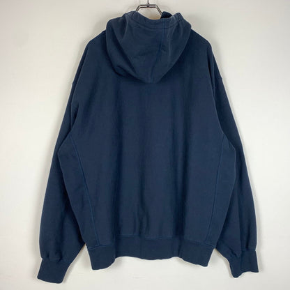 【中古品】【メンズ】 Supreme シュプリーム × SWAROVSKI スワロフスキー 別注 コラボ 25AW MOTION LOGO HOODED SWEATSHIRT モーション ロゴ フーデッド スウェット トップス プルオーバーパーカー 149-260610-ko-15-tei サイズ：XL カラー：ネイビー 万代Net店