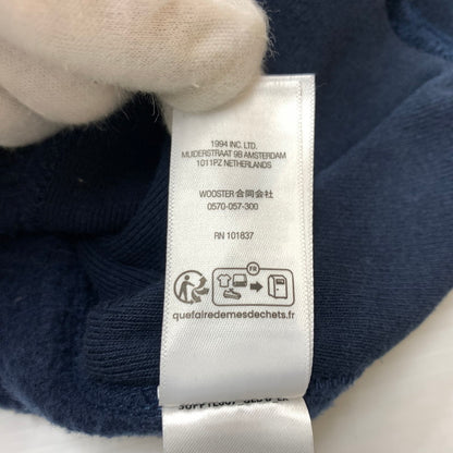 【中古品】【メンズ】 Supreme シュプリーム × SWAROVSKI スワロフスキー 別注 コラボ 25AW MOTION LOGO HOODED SWEATSHIRT モーション ロゴ フーデッド スウェット トップス プルオーバーパーカー 149-260610-ko-15-tei サイズ：XL カラー：ネイビー 万代Net店