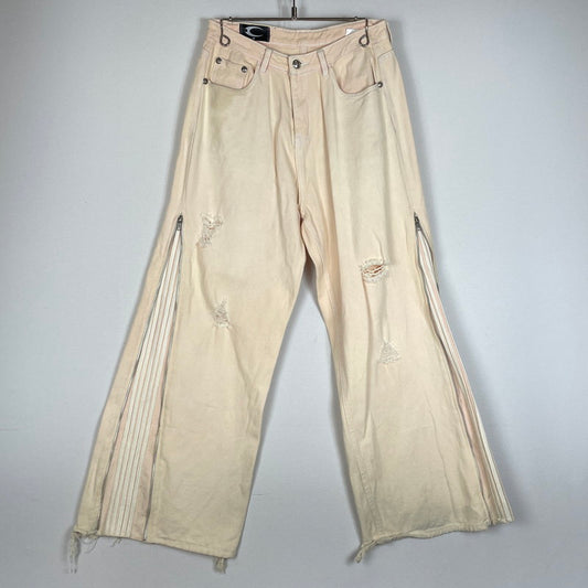 【中古品】【メンズ】 COZY WORLDWIDE コージー ワールドワイド SIDE ZIPLINE WIDE PANTS サイド ジップライン ワイド パンツ ボトムス 158-620618-sa-04-tei サイズ：M カラー：ピンク 万代Net店