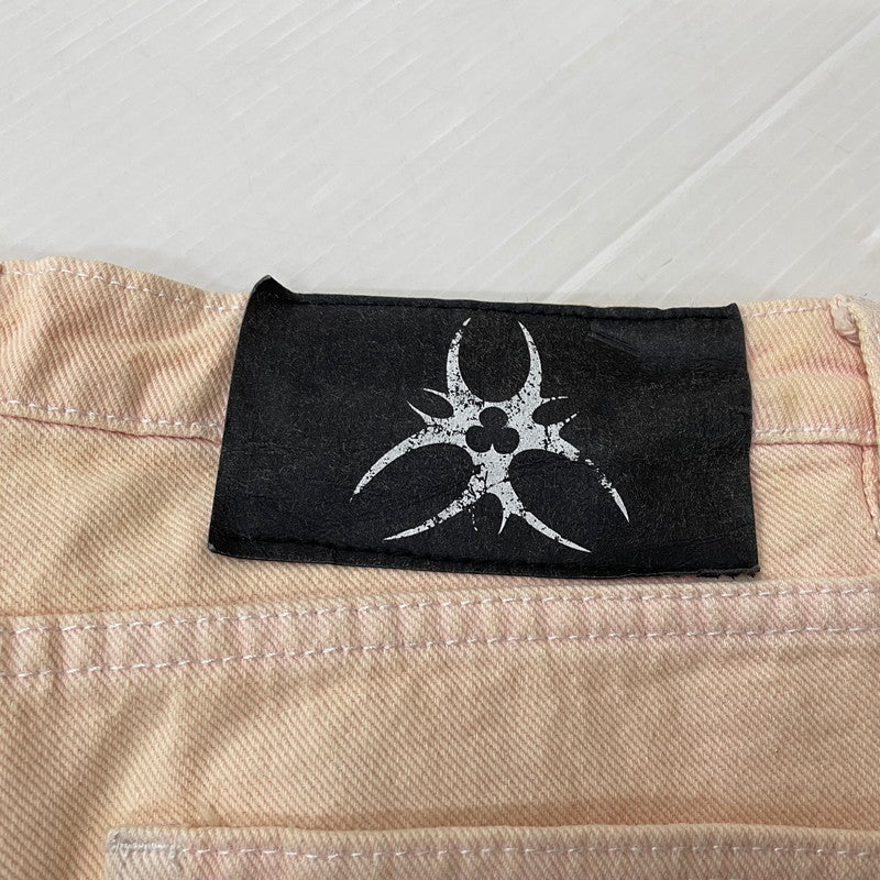 【中古品】【メンズ】 COZY WORLDWIDE コージー ワールドワイド SIDE ZIPLINE WIDE PANTS サイド ジップライン ワイド パンツ ボトムス 158-620618-sa-04-tei サイズ：M カラー：ピンク 万代Net店