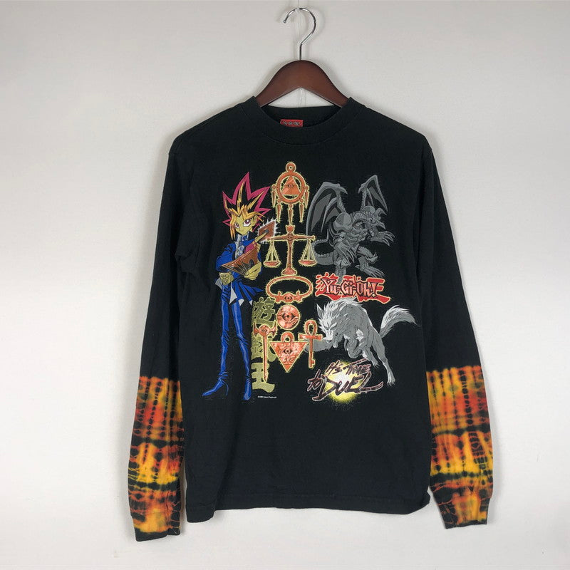 【中古品】【メンズ】 Yu-Gi-Oh ! 遊☆戯☆王 90's LS PRINT TEE 90年代 ロングスリーブ プリント Tシャツ 長袖 トップス 145-260609-sa-03-tei サイズ：L カラー：ブラック 万代Net店