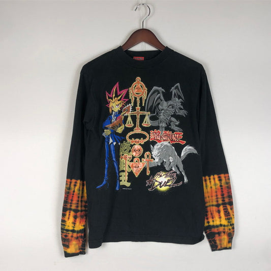 【中古品】【メンズ】 Yu-Gi-Oh ! 遊☆戯☆王 90's LS PRINT TEE 90年代 ロングスリーブ プリント Tシャツ 長袖 トップス 145-260609-sa-03-tei サイズ：L カラー：ブラック 万代Net店
