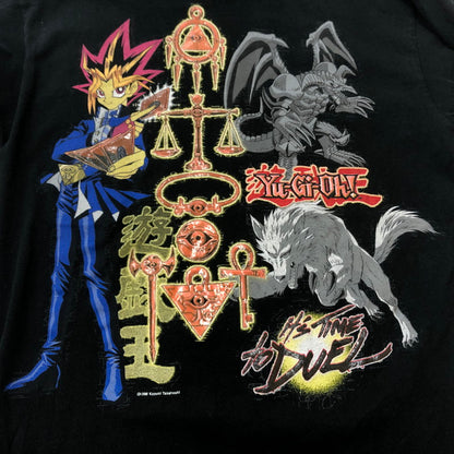 【中古品】【メンズ】 Yu-Gi-Oh ! 遊☆戯☆王 90's LS PRINT TEE 90年代 ロングスリーブ プリント Tシャツ 長袖 トップス 145-260609-sa-03-tei サイズ：L カラー：ブラック 万代Net店