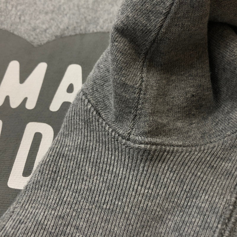 【中古品】【メンズ】 HUMAN MADE ヒューマンメイド HEART LOGO SWEAT HM30CS072 ハートロゴ スウェット トップス トレーナー 142-260609-sa-11-tei サイズ：S カラー：グレー 万代Net店
