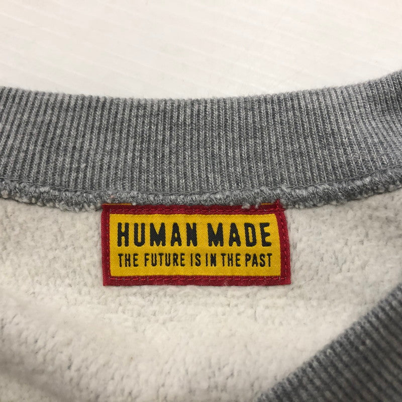 【中古品】【メンズ】 HUMAN MADE ヒューマンメイド HEART LOGO SWEAT HM30CS072 ハートロゴ スウェット トップス トレーナー 142-260609-sa-11-tei サイズ：S カラー：グレー 万代Net店