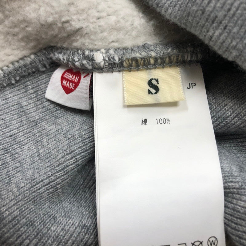 【中古品】【メンズ】 HUMAN MADE ヒューマンメイド HEART LOGO SWEAT HM30CS072 ハートロゴ スウェット トップス トレーナー 142-260609-sa-11-tei サイズ：S カラー：グレー 万代Net店