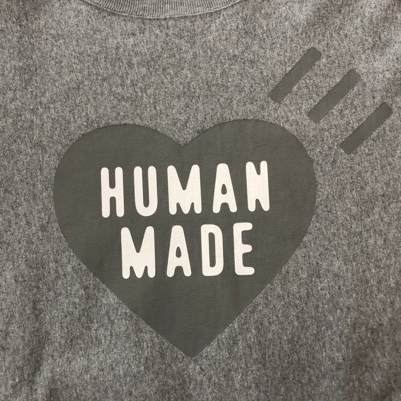 【中古品】【メンズ】 HUMAN MADE ヒューマンメイド HEART LOGO SWEAT HM30CS072 ハートロゴ スウェット トップス トレーナー 142-260609-sa-11-tei サイズ：S カラー：グレー 万代Net店