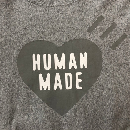 【中古品】【メンズ】 HUMAN MADE ヒューマンメイド HEART LOGO SWEAT HM30CS072 ハートロゴ スウェット トップス トレーナー 142-260609-sa-11-tei サイズ：S カラー：グレー 万代Net店