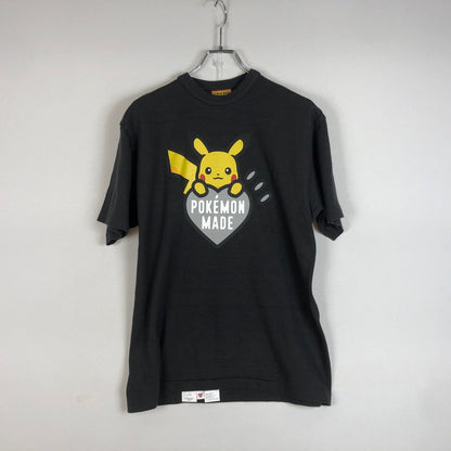 【中古品】【メンズ】 HUMANMADE ヒューマンメイド × POKEMON ポケモン 別注 コラボ SAPPORO PIKACHU TEE サッポロ ピカチュウ Tシャツ 半袖 トップス 145-260609-sa-10-tei サイズ：M カラー：ブラック 万代Net店