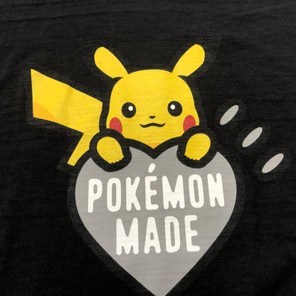 【中古品】【メンズ】 HUMANMADE ヒューマンメイド × POKEMON ポケモン 別注 コラボ SAPPORO PIKACHU TEE サッポロ ピカチュウ Tシャツ 半袖 トップス 145-260609-sa-10-tei サイズ：M カラー：ブラック 万代Net店