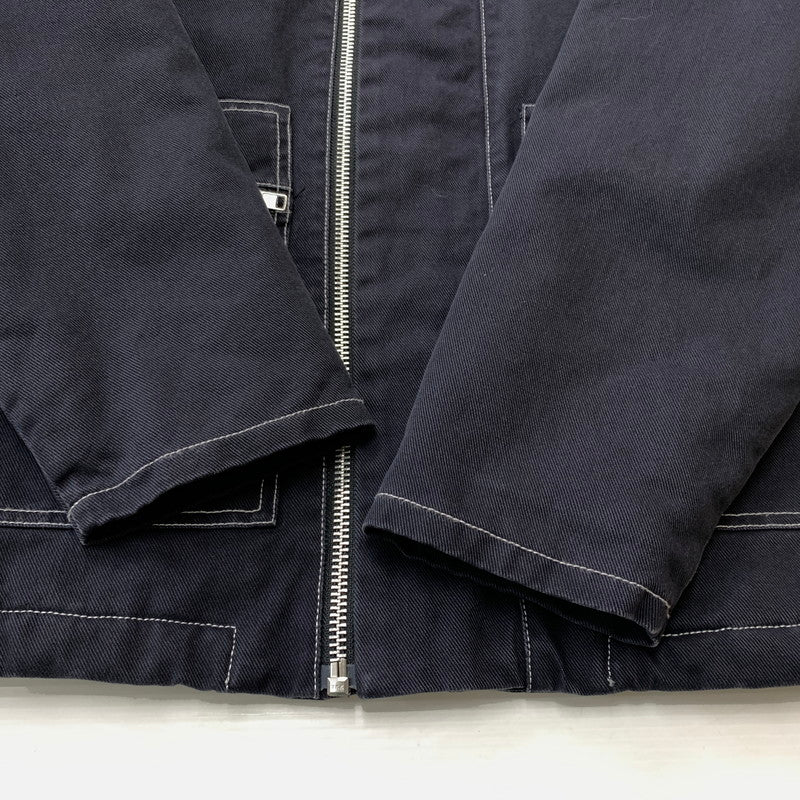【中古品】【メンズ】 SUPREME シュプリーム × NIKE ナイキ 別注 コラボ 18AW DOUBLE ZIP WORK JACKET ダブルジップ ワーク ジャケット アウター 149-260611-yo-01-tei サイズ：M カラー：ブラック 万代Net店