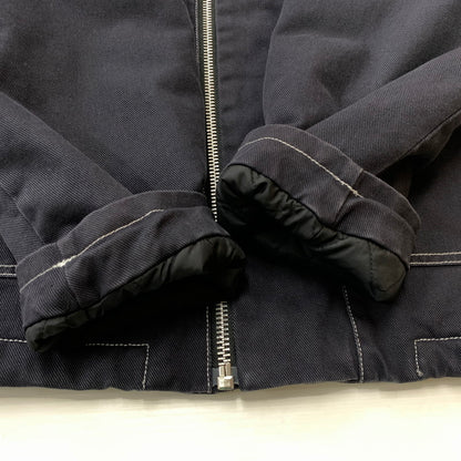 【中古品】【メンズ】 SUPREME シュプリーム × NIKE ナイキ 別注 コラボ 18AW DOUBLE ZIP WORK JACKET ダブルジップ ワーク ジャケット アウター 149-260611-yo-01-tei サイズ：M カラー：ブラック 万代Net店
