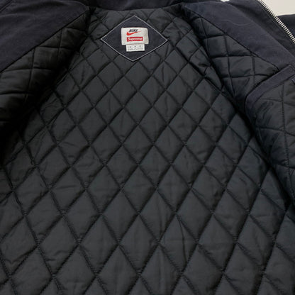【中古品】【メンズ】 SUPREME シュプリーム × NIKE ナイキ 別注 コラボ 18AW DOUBLE ZIP WORK JACKET ダブルジップ ワーク ジャケット アウター 149-260611-yo-01-tei サイズ：M カラー：ブラック 万代Net店