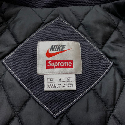 【中古品】【メンズ】 SUPREME シュプリーム × NIKE ナイキ 別注 コラボ 18AW DOUBLE ZIP WORK JACKET ダブルジップ ワーク ジャケット アウター 149-260611-yo-01-tei サイズ：M カラー：ブラック 万代Net店