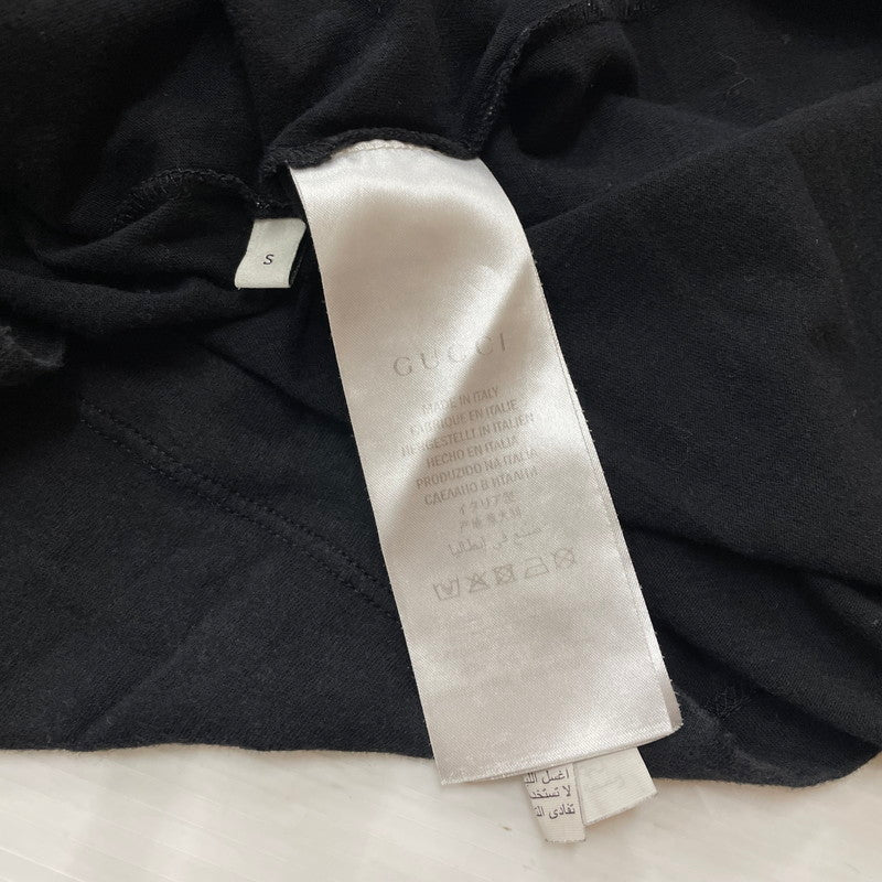 【中古品】【メンズ】 GUCCI グッチ LOGO WASHED OVERSIZE TEE 440103 ロゴ ウォッシュド オーバーサイズ Tシャツ 半袖 トップス 141-260612-yo-10-tei サイズ：S カラー：ブラック 万代Net店