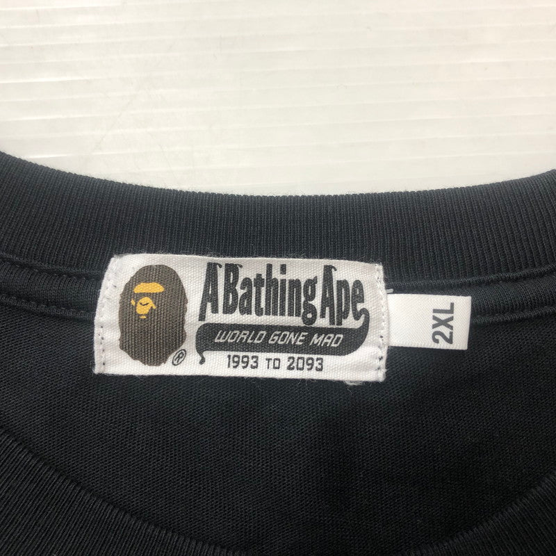 【中古品】【メンズ】 ABATHING APE ア・ベイジング・エイプ GRAFFITI RELAXED FIT TEE 001CSJ201020I グラフィック リラックスフィット Tシャツ 半袖 トップス 142-260609-sa-02-tei サイズ：2XL カラー：ブラック 万代Net店