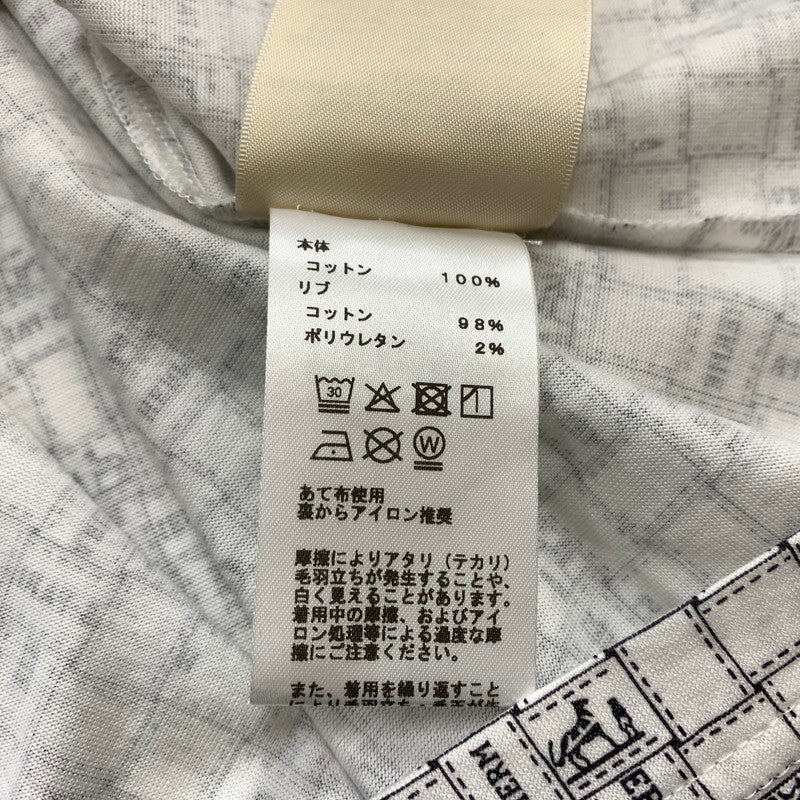 【中古品】【レディース】 HERMES エルメス BOLDUC AU CARRE COTTON TEE H5E4645DK ボルデュック コットン Tシャツ 半袖 トップス 141-260611-yo-10-tei サイズ：34 カラー：ホワイト 万代Net店