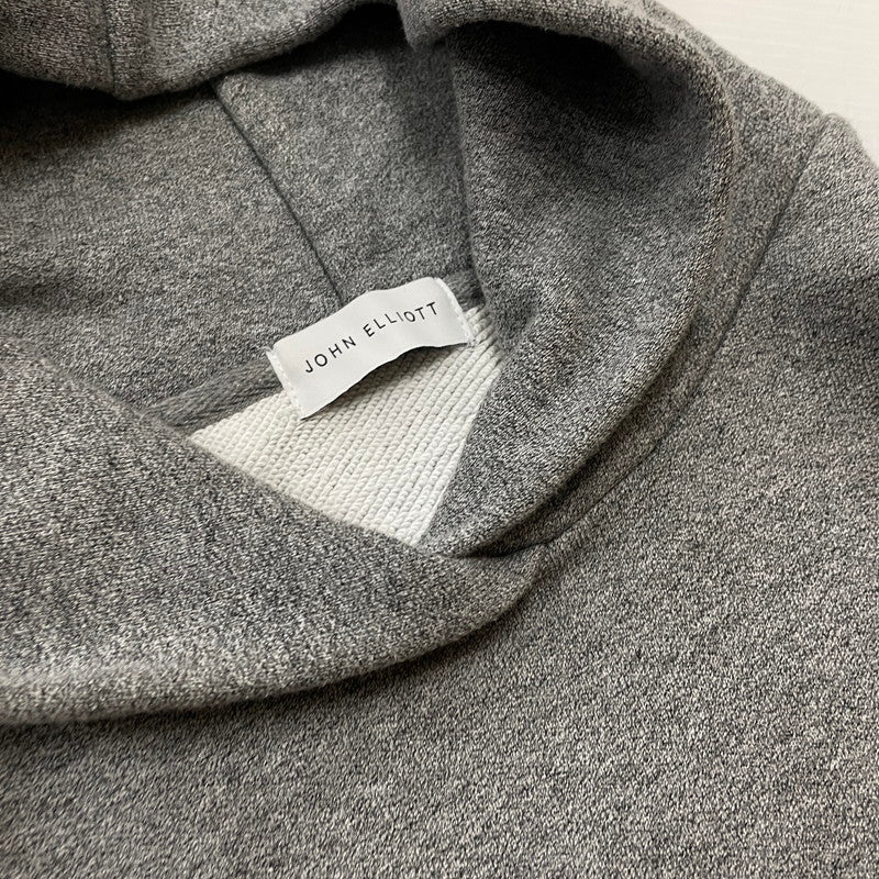 【中古品】【メンズ】 JOHN ELLIOTT ジョンエリオット SIDE ZIP PULLOVER PARKA 2620900111 サイドジップ プルオーバー パーカー 長袖 フーディ 141-260612-yo-07-tei サイズ：1 カラー：グレー 万代Net店