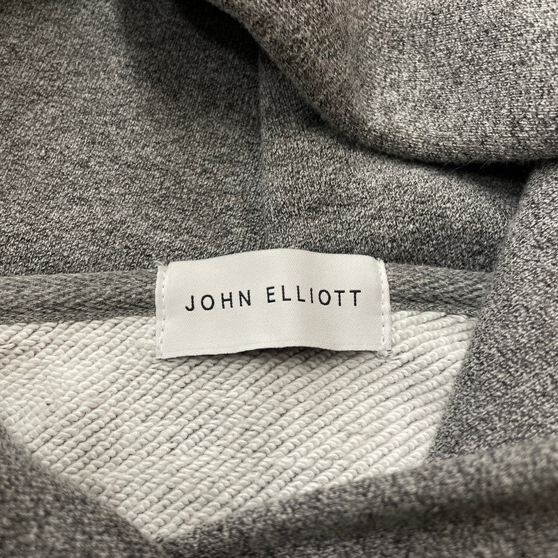 【中古品】【メンズ】 JOHN ELLIOTT ジョンエリオット SIDE ZIP PULLOVER PARKA 2620900111 サイドジップ プルオーバー パーカー 長袖 フーディ 141-260612-yo-07-tei サイズ：1 カラー：グレー 万代Net店
