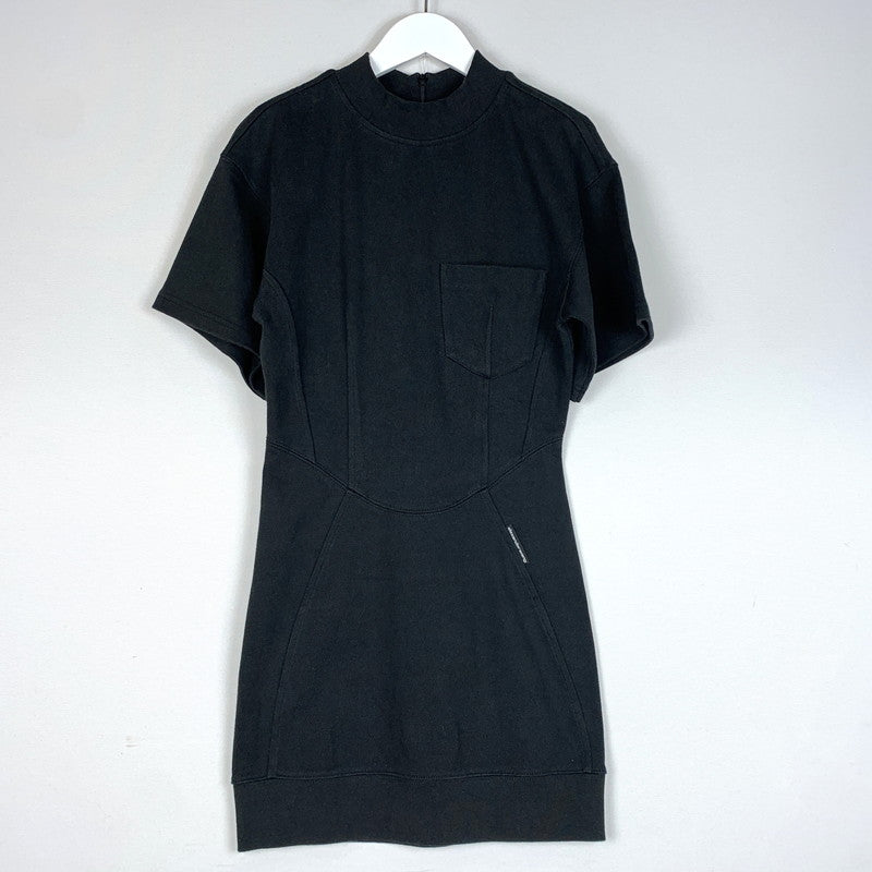 【中古品】【レディース】 ALEXANDER WANG アレキサンダーワン SS COTTON DRESS 4CC2216101 ショートスリーブ コットン ドレス ワンピース 170-260611-yo-12-tei サイズ：XS カラー：ブラック 万代Net店