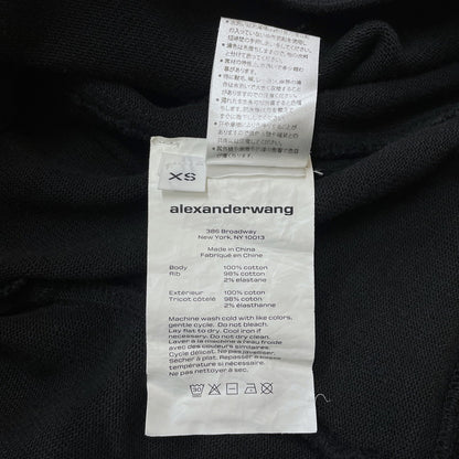 【中古品】【レディース】 ALEXANDER WANG アレキサンダーワン SS COTTON DRESS 4CC2216101 ショートスリーブ コットン ドレス ワンピース 170-260611-yo-12-tei サイズ：XS カラー：ブラック 万代Net店