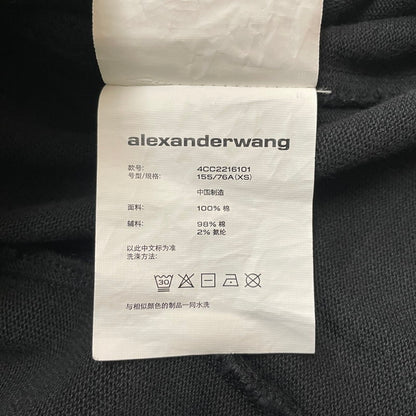 【中古品】【レディース】 ALEXANDER WANG アレキサンダーワン SS COTTON DRESS 4CC2216101 ショートスリーブ コットン ドレス ワンピース 170-260611-yo-12-tei サイズ：XS カラー：ブラック 万代Net店