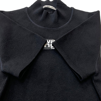 【中古品】【レディース】 ALEXANDER WANG アレキサンダーワン TIGHT FIT LOGO SS DRESS 4KC2206013 タイト フィット ロゴ ショートスリーブ ドレス ワンピース 170-260611-yo-11-tei サイズ：XS カラー：ブラック 万代Net店