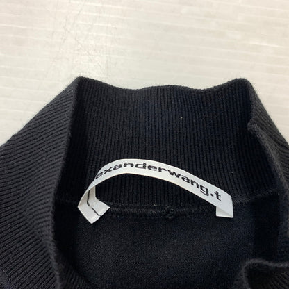 【中古品】【レディース】 ALEXANDER WANG アレキサンダーワン TIGHT FIT LOGO SS DRESS 4KC2206013 タイト フィット ロゴ ショートスリーブ ドレス ワンピース 170-260611-yo-11-tei サイズ：XS カラー：ブラック 万代Net店