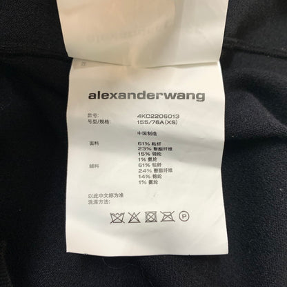 【中古品】【レディース】 ALEXANDER WANG アレキサンダーワン TIGHT FIT LOGO SS DRESS 4KC2206013 タイト フィット ロゴ ショートスリーブ ドレス ワンピース 170-260611-yo-11-tei サイズ：XS カラー：ブラック 万代Net店