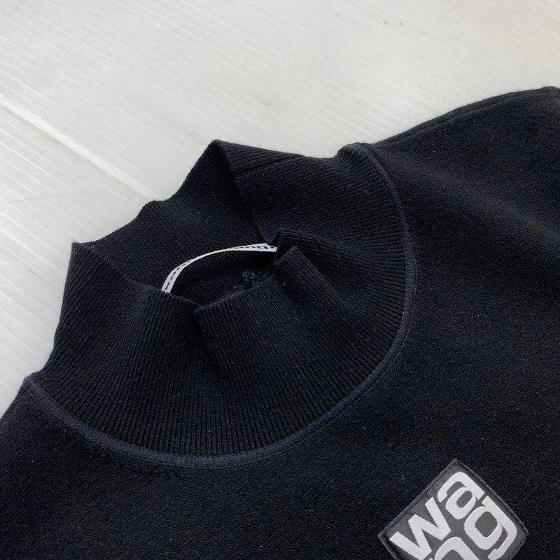 【中古品】【レディース】 ALEXANDER WANG アレキサンダーワン TIGHT FIT LOGO SS DRESS 4KC2206013 タイト フィット ロゴ ショートスリーブ ドレス ワンピース 170-260611-yo-11-tei サイズ：XS カラー：ブラック 万代Net店