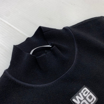 【中古品】【レディース】 ALEXANDER WANG アレキサンダーワン TIGHT FIT LOGO SS DRESS 4KC2206013 タイト フィット ロゴ ショートスリーブ ドレス ワンピース 170-260611-yo-11-tei サイズ：XS カラー：ブラック 万代Net店