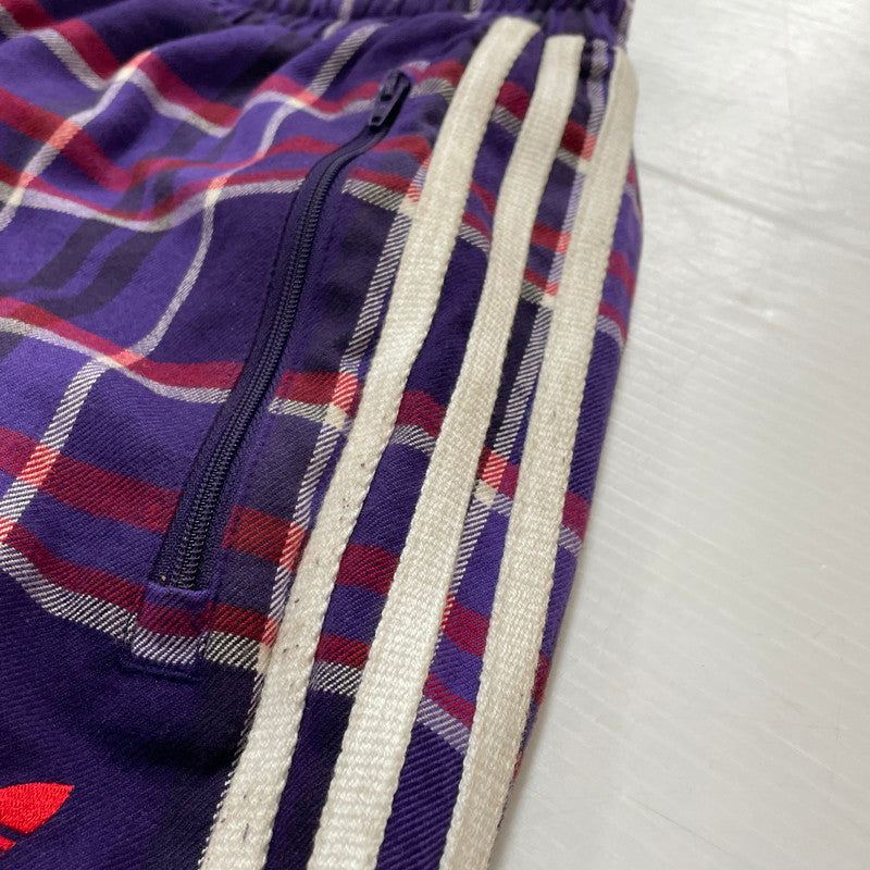 【中古品】【メンズ】 ADIDAS アディダス × KORN コーン 別注 コラボ REVERSIBLE TRACK PANT JG1340 リバーシブル トラックパンツ ボトムス 159-260616-yo-09-tei サイズ：L カラー：ブラックレッド 万代Net店