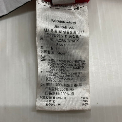 【中古品】【メンズ】 ADIDAS アディダス × KORN コーン 別注 コラボ REVERSIBLE TRACK PANT JG1340 リバーシブル トラックパンツ ボトムス 159-260616-yo-09-tei サイズ：L カラー：ブラックレッド 万代Net店