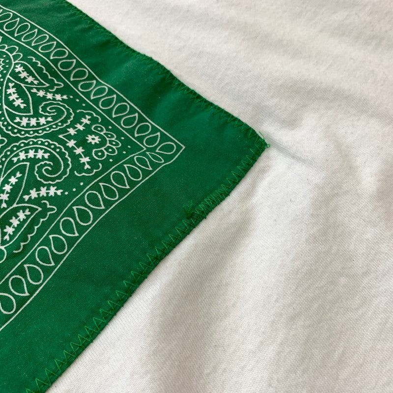 【中古品】【メンズ】 SUPREME シュプリーム × THE NORTH FACE ザ・ノースフェイス 別注 コラボ 22SS BANDANA TEE NT02209I バンダナ Tシャツ 半袖 トップス 149-260611-yo-03-tei サイズ：XL カラー：ホワイト 万代Net店