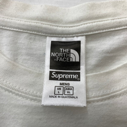 【中古品】【メンズ】 SUPREME シュプリーム × THE NORTH FACE ザ・ノースフェイス 別注 コラボ 22SS BANDANA TEE NT02209I バンダナ Tシャツ 半袖 トップス 149-260611-yo-03-tei サイズ：XL カラー：ホワイト 万代Net店