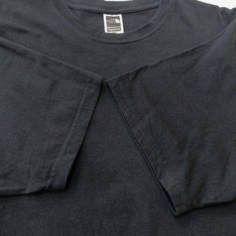 【中古品】【メンズ】 SUPREME シュプリーム × THE NORTH FACE ザ・ノースフェイス 別注 コラボ 22SS BANDANA TEE NT02209I バンダナ Tシャツ 半袖 トップス 149-260611-yo-02-tei サイズ：XL カラー：ブラック 万代Net店