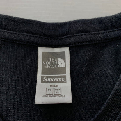 【中古品】【メンズ】 SUPREME シュプリーム × THE NORTH FACE ザ・ノースフェイス 別注 コラボ 22SS BANDANA TEE NT02209I バンダナ Tシャツ 半袖 トップス 149-260611-yo-02-tei サイズ：XL カラー：ブラック 万代Net店