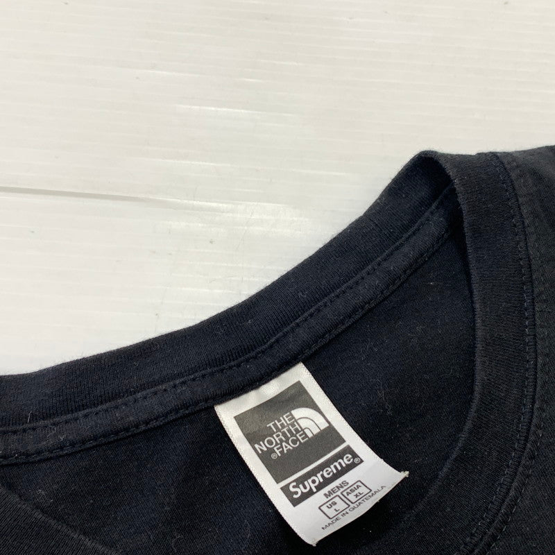 【中古品】【メンズ】 SUPREME シュプリーム × THE NORTH FACE ザ・ノースフェイス 別注 コラボ 22SS BANDANA TEE NT02209I バンダナ Tシャツ 半袖 トップス 149-260611-yo-02-tei サイズ：XL カラー：ブラック 万代Net店