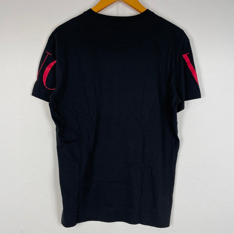 【中古品】【メンズ】 VALENTINO ヴァレンチノ VLTN LOGO S/S TEE SV3MG0385FN ロゴ ショートスリーブ Tシャツ 半袖 トップス 141-260616-yo-02-tei サイズ：S カラー：ブラック 万代Net店