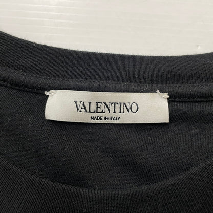 【中古品】【メンズ】 VALENTINO ヴァレンチノ VLTN LOGO S/S TEE SV3MG0385FN ロゴ ショートスリーブ Tシャツ 半袖 トップス 141-260616-yo-02-tei サイズ：S カラー：ブラック 万代Net店