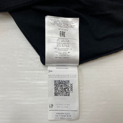 【中古品】【メンズ】 VALENTINO ヴァレンチノ VLTN LOGO S/S TEE SV3MG0385FN ロゴ ショートスリーブ Tシャツ 半袖 トップス 141-260616-yo-02-tei サイズ：S カラー：ブラック 万代Net店