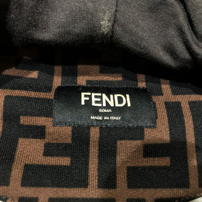 【中古品】【メンズ】 FENDI フェンディ FF LOGO HOODIE FY0945 A6ZT FFロゴ フーディ トップス プルオーバーパーカー ズッカ柄 141-260610-sa-09-tei サイズ：M カラー：ブラウン 万代Net店