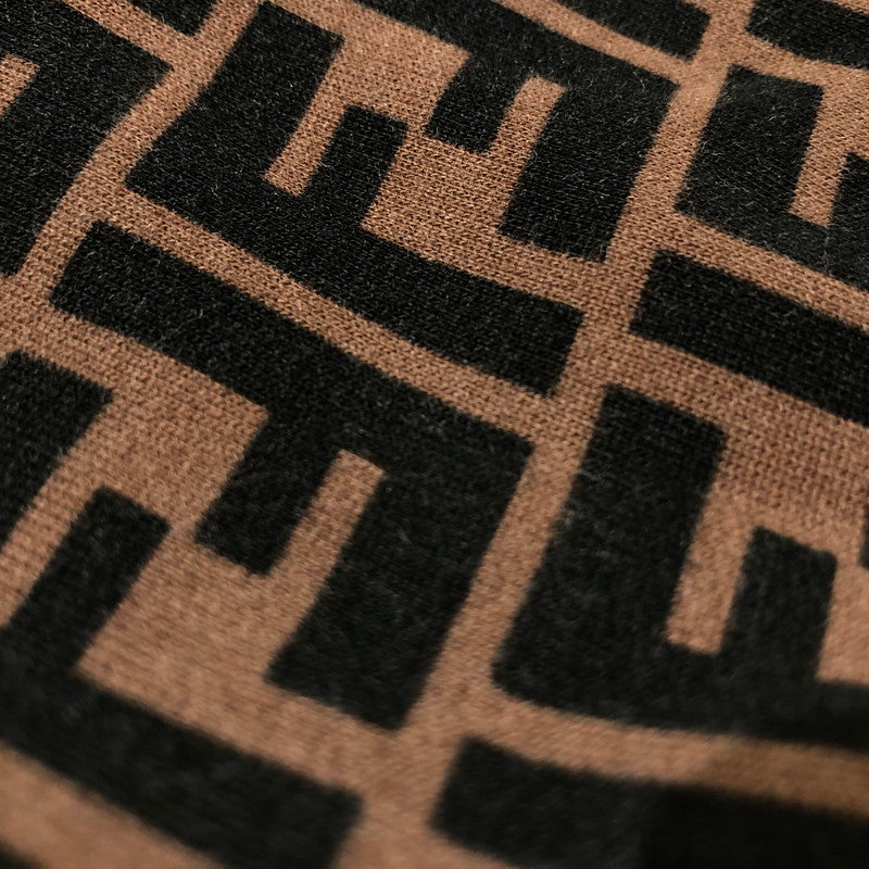 【中古品】【メンズ】 FENDI フェンディ FF LOGO HOODIE FY0945 A6ZT FFロゴ フーディ トップス プルオーバーパーカー ズッカ柄 141-260610-sa-09-tei サイズ：M カラー：ブラウン 万代Net店