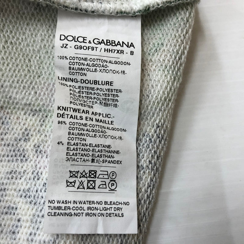 【中古品】【メンズ】 DOLCHE&GABBANA ドルチェアンドガッバーナ DG KING TROPICAL PRINT HOODIE G9OF9T キング トロピカル プリント フーディ トップス プルオーバーパーカー 141-260609-sa-06-tei サイズ：50 カラー：総柄 万代Net店
