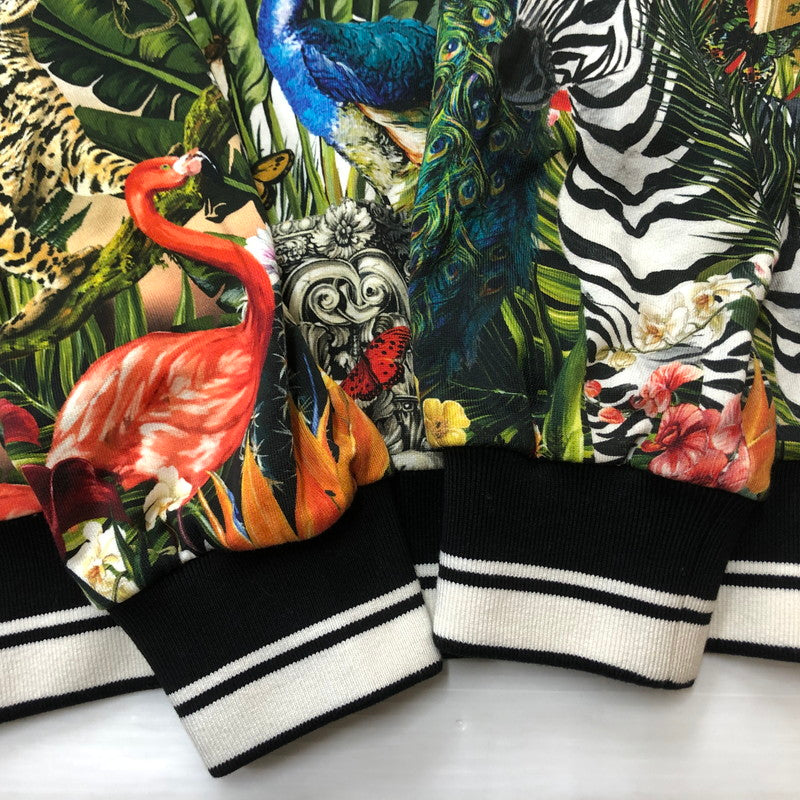 【中古品】【メンズ】 DOLCHE&GABBANA ドルチェアンドガッバーナ DG KING TROPICAL PRINT HOODIE G9OF9T キング トロピカル プリント フーディ トップス プルオーバーパーカー 141-260609-sa-06-tei サイズ：50 カラー：総柄 万代Net店
