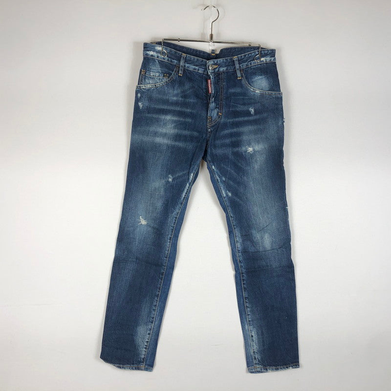 【中古品】【メンズ】 DSQUARED2 ディースクエアード DAMAGE DENIM PANTS S71LB0469 STN757 ダメージデニムパンツ ボトムス ジーンズ 152-260609-sa-07-tei サイズ：46 カラー：インディゴ 万代Net店